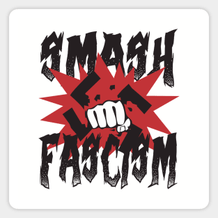 smash fascism (antifa acab) Magnet